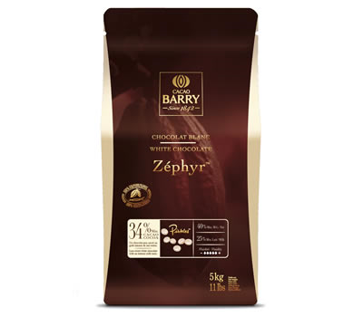 Cacao Barry White Chocolate; Zephyr
